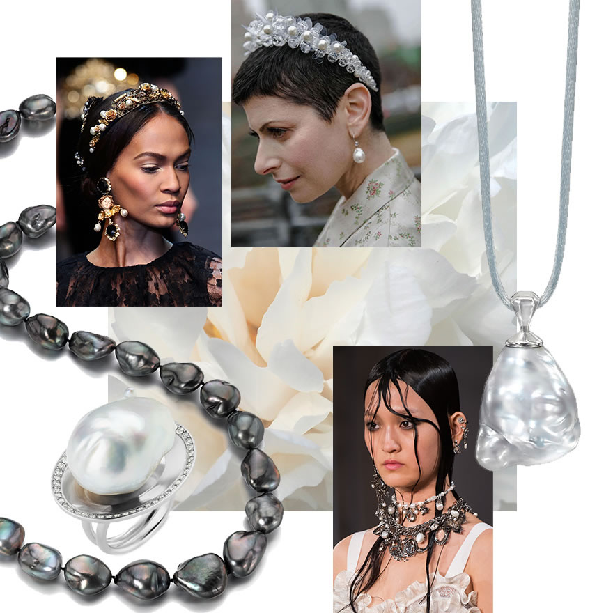Baroque south sea pearls, large baroque pearl pendant
