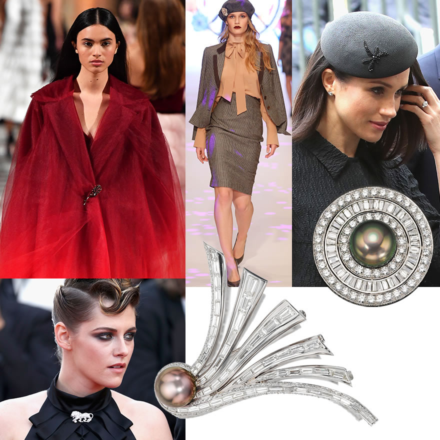 Brooches Trending Now: Think Brooches and Scarves - Assael