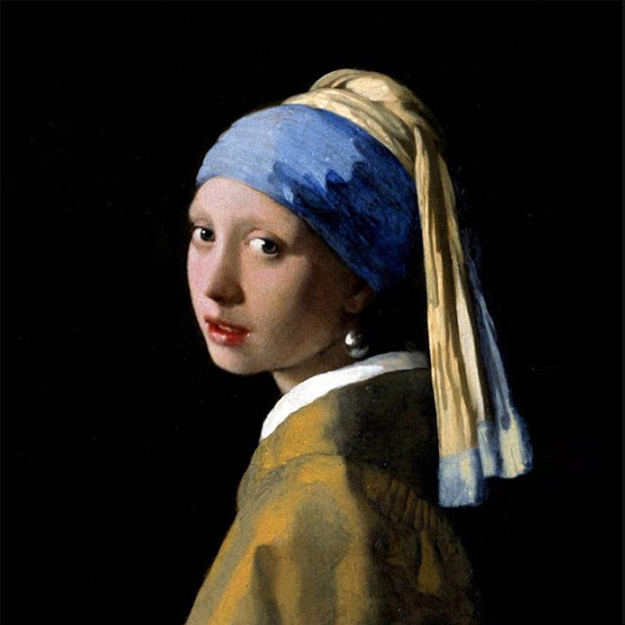 Girl with a Pearl Earring, Johannes Vermeer famous painting
