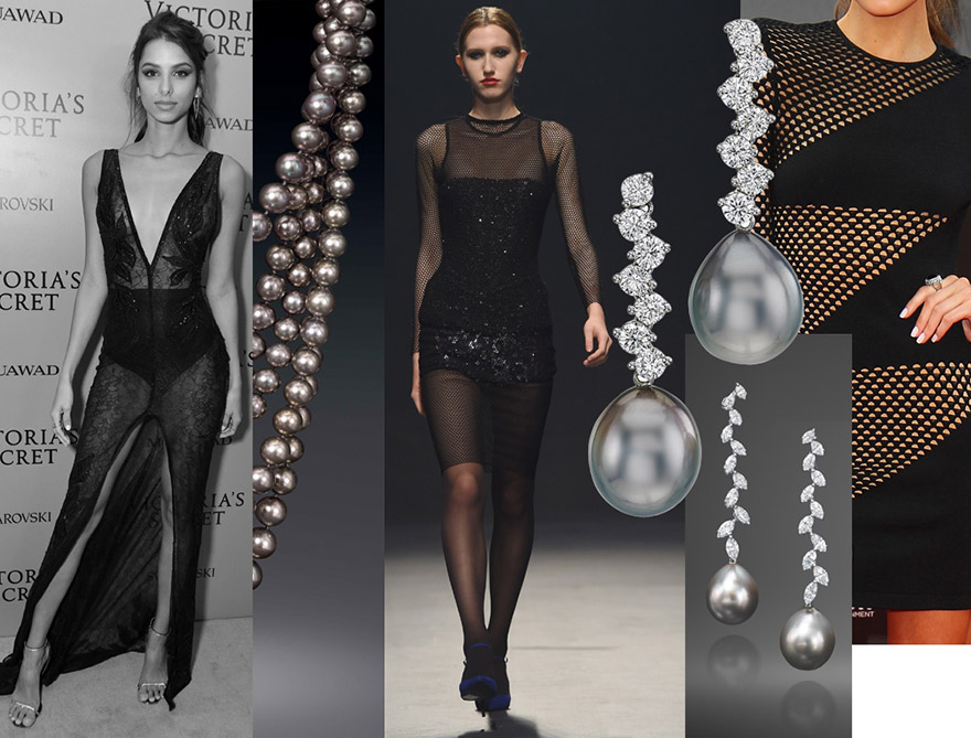 Sheer Black Dress – the sleek, solid and mysterious Tahitian pearl
