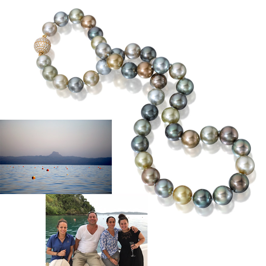 Fiji Pearls by J Hunter for Assael multi-color pearl strand