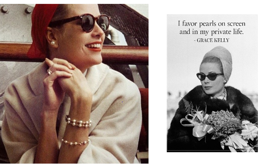 Grace kelly deals pearl earrings