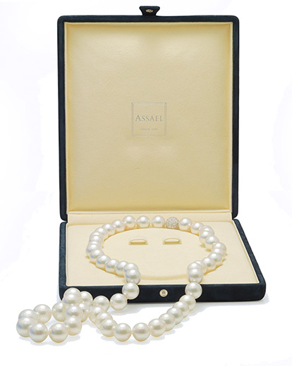 Assael South Sea White Pearl Rope Necklace