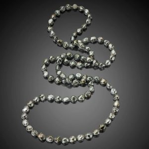 Baroque Tahitian Pearl Rope Necklace, 49"