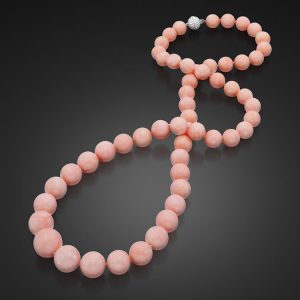 Gem Angel Skin Coral 32” Necklace
