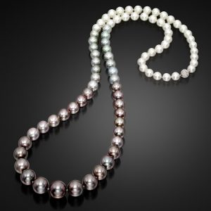 Ombré South Sea and Tahitian Pearl 36” Necklace