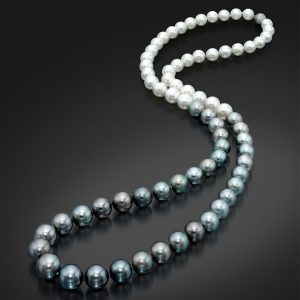 Ombré South Sea and Tahitian Pearl Necklace
