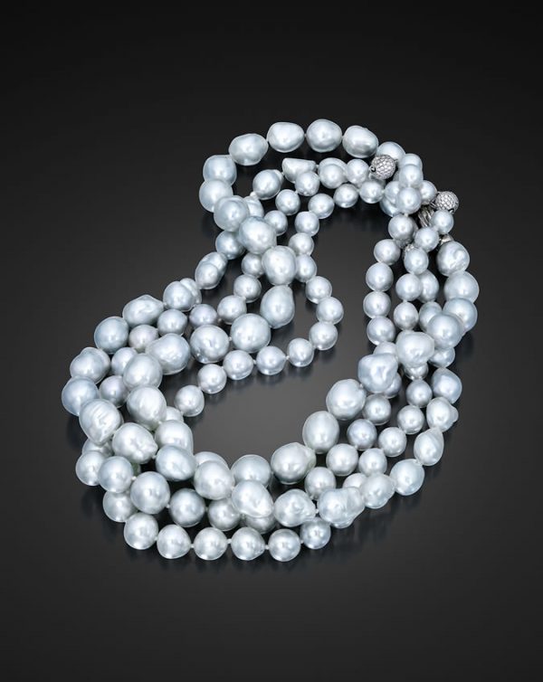 Four Baroque South Sea Pearl Necklaces