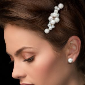 Bubble Akoya Pearl Hair Jewels by Sean Gilson for Assael