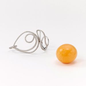 L'Orange Natural Melo Melo Pearl and Diamond Pendant