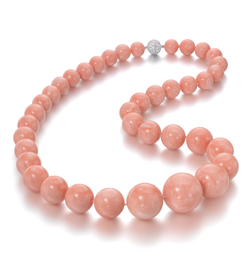 Gem Angle Skin Coral Necklace, 30.5” - Assael