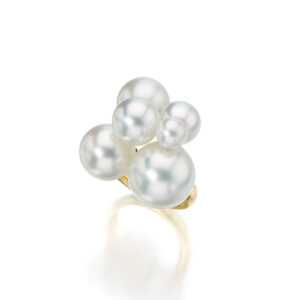 Multi-Bubble South Sea and Akoya Pearl Ring by Sean Gilson for Assael