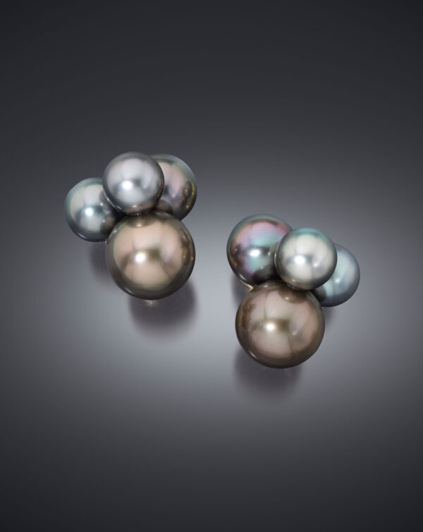 Small Bubble Tahitian Pearl Earrings by Sean Gilson for Assael