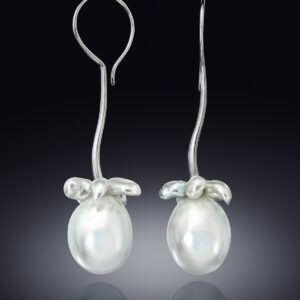 Assael Keshi Pearls on a Pair of Magnificent South Sea Baroque Cultured Pearls