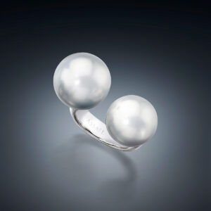 Extra Large 2-Bubble South Sea Pearl Ring by Sean Gilson for Assael