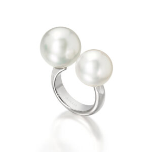 Extra Large 2-Bubble South Sea Pearl Ring by Sean Gilson for Assael