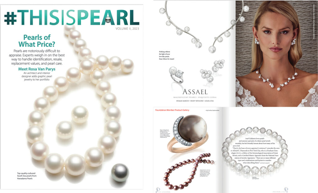 Assael's South Sea pearls featured in this is pearl magazine
