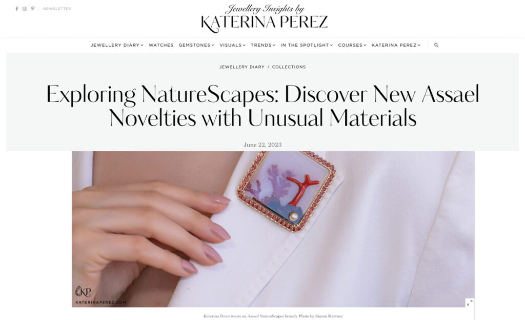 Katerina Perez reviews Assael's new NatureScapes collection. 