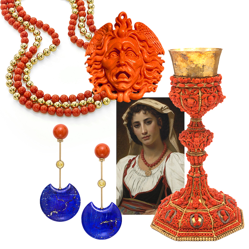 Sardinian coral hot sale jewelry