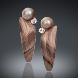 A Pair of Fijian Natural Color Cultured Pearls