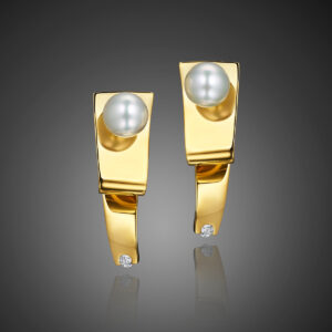 South Sea pearl “Wrap” earrings by Sean Gilson for Assael
